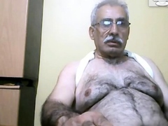 grandpa jerking off ass show